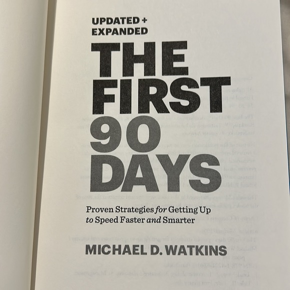 The First 90 Days by Michael D. Watkins book - Picture 5 of 9